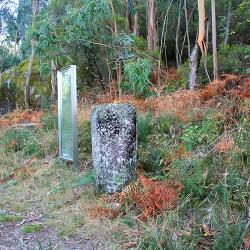 Pormenor de miliário da MILHA XXIV